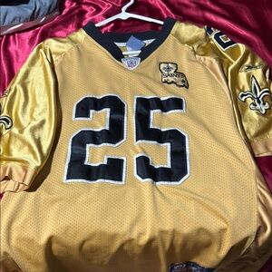 Gold Reggie Bush New Orleans Saints Jersey #25
